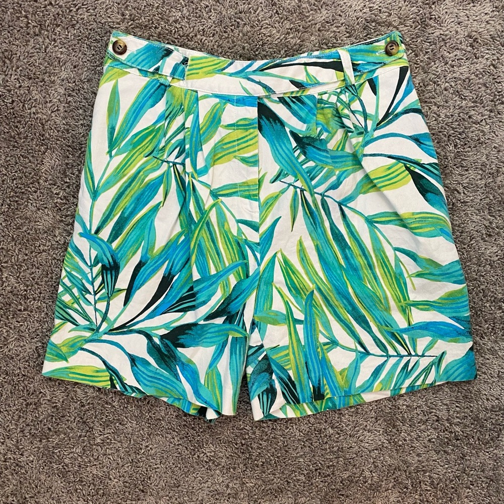 Palm High Waisted Double Paneled Shorts